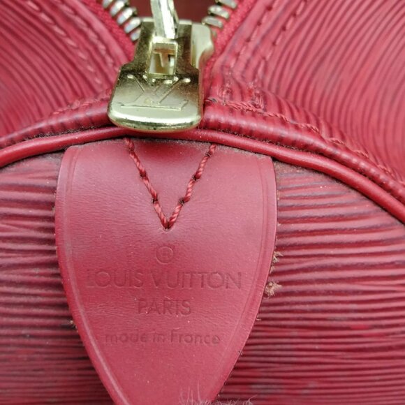 Louis Vuitton Red Epi Boston Bag Keepall 50 - Picture 7 of 10